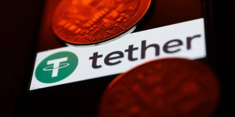 Tether logo with crypto symbolizing new Dirham-backed stablecoin for DeFi solutions and stablecoin payments in the UAE