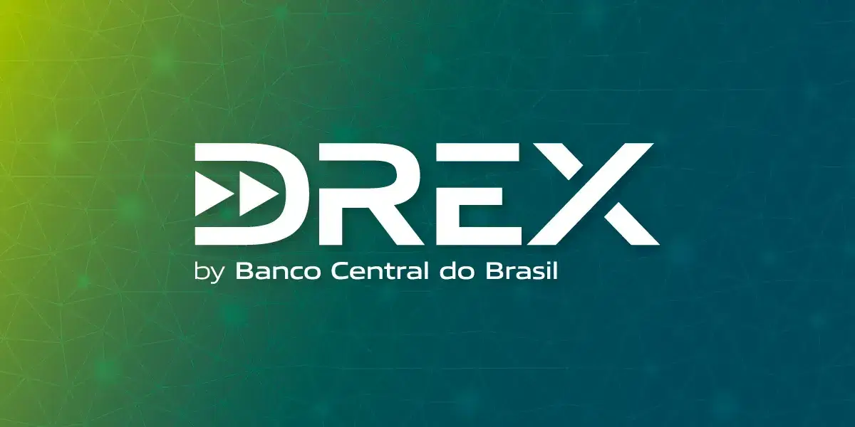 DREX logo symbolizing Brazil's CBDC pilot, featuring DeFi solutions, priority payment systems, and a decentralized model