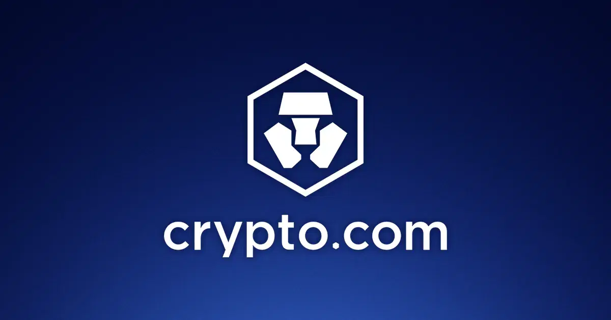 Crypto.com logo representing the clash with SEC regulation and its impact on blockchain development and defi regulation in US